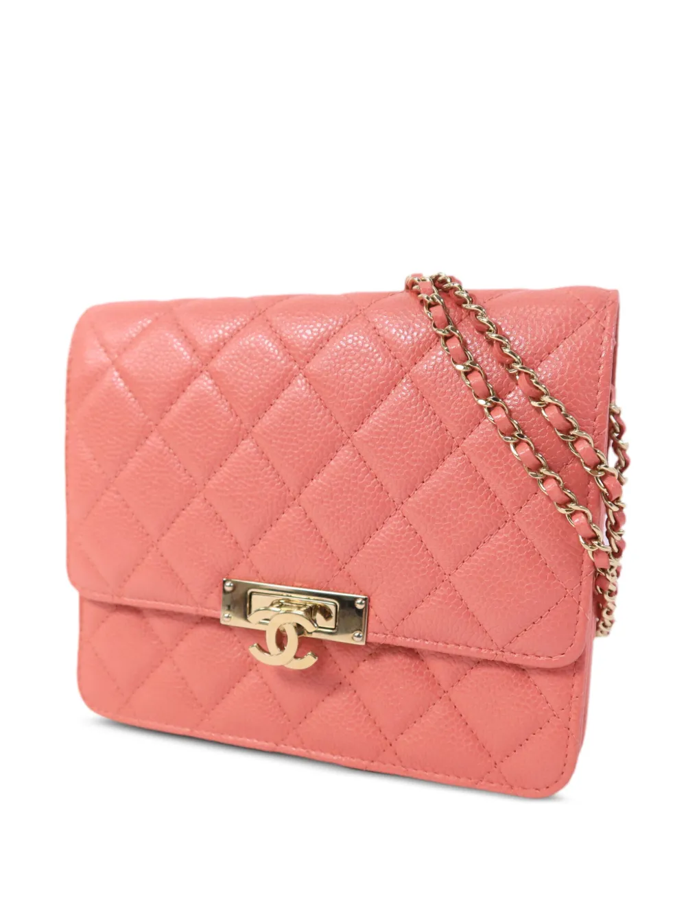 CHANEL Pre-Owned Schoudertas met CC-draaislot Roze