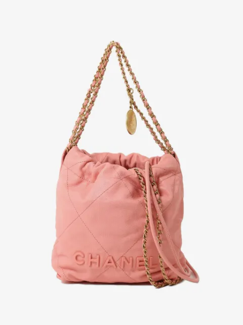 CHANEL Pre-Owned bolsa de hombro mini con cadena 22