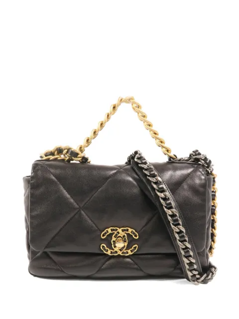 CHANEL Pre-Owned C19 小号两用绗缝小羊皮单肩包