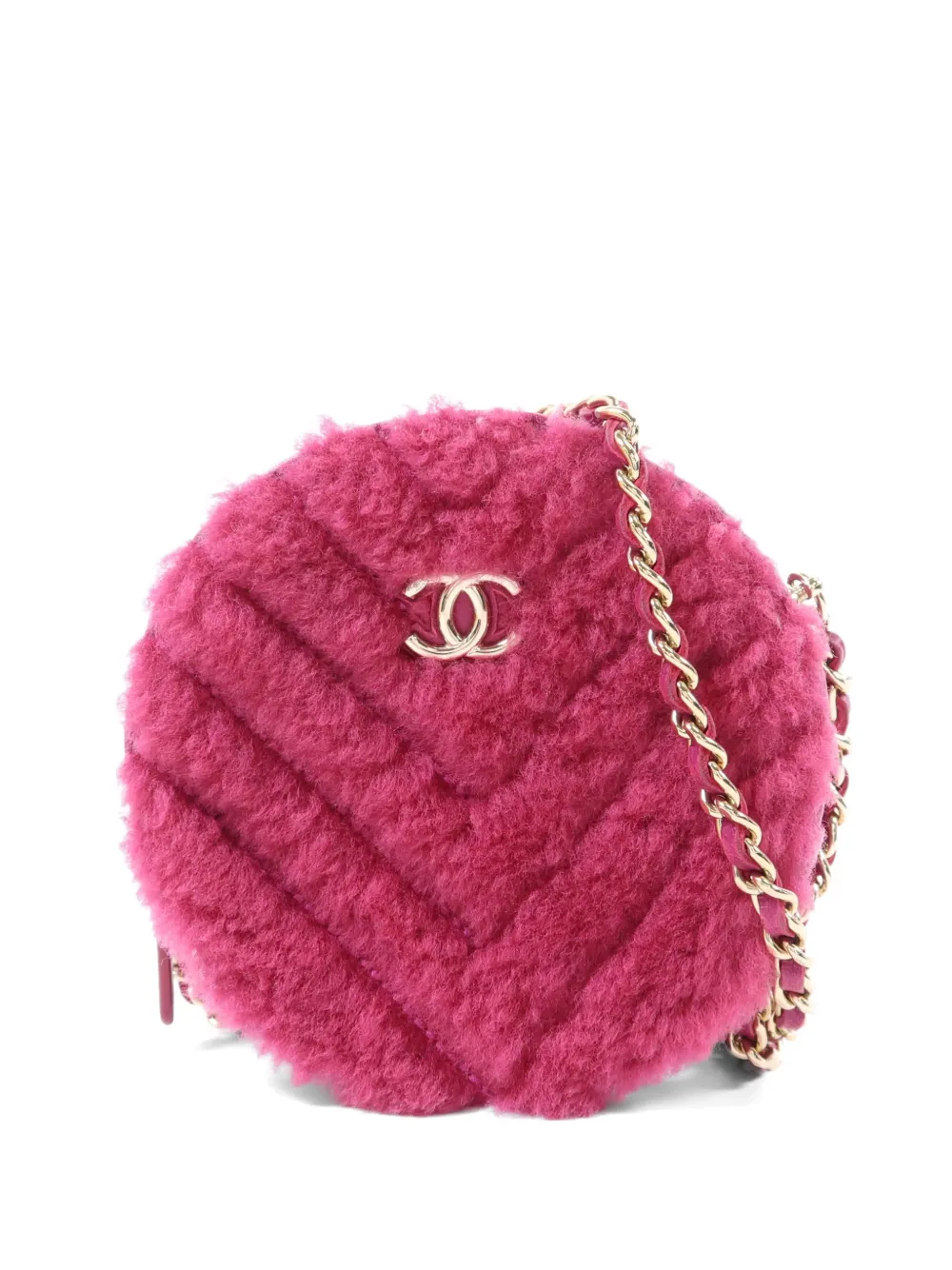 CHANEL Pre-Owned mini CC chevron shoulder bag - Rosa