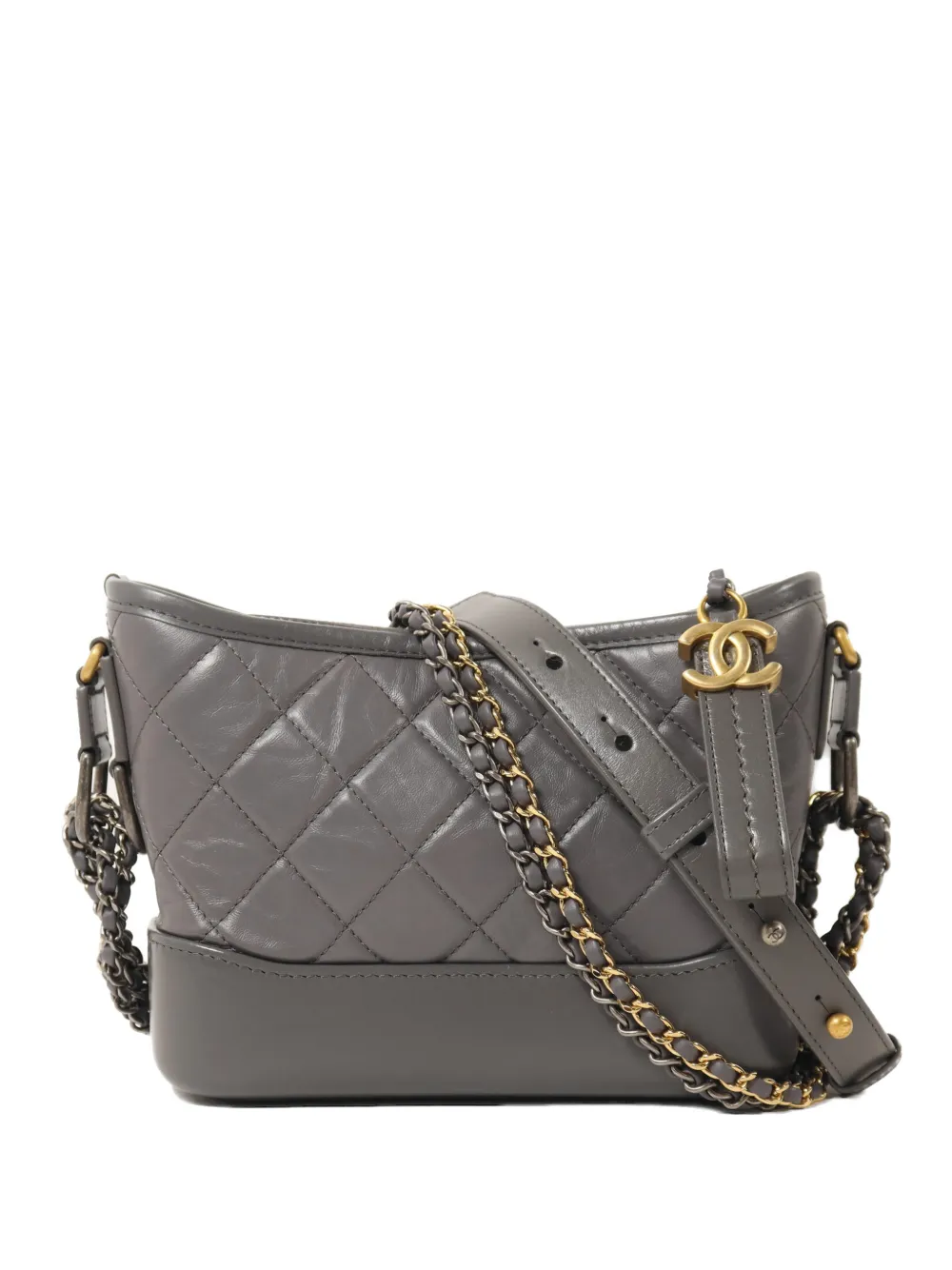 CHANEL Pre-Owned Gabrielle CC chain shoulder bag - Grigio