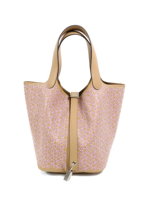 Hermès Pre-Owned 2022 PM Picotin Luck Daisy tote bag