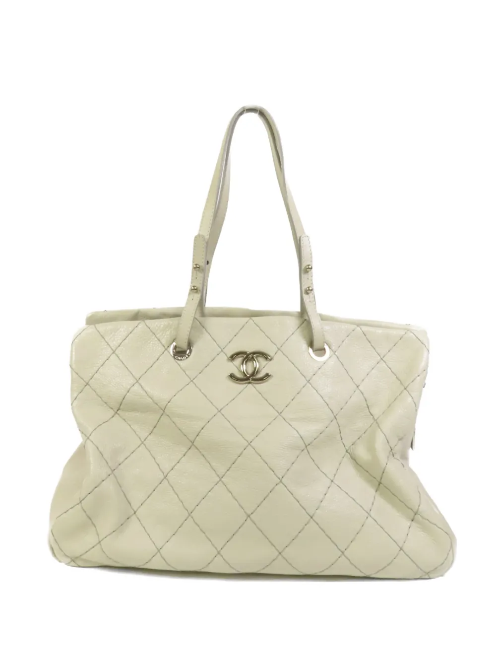 CHANEL Pre-Owned quilted CC shoulder bag - Neutrals