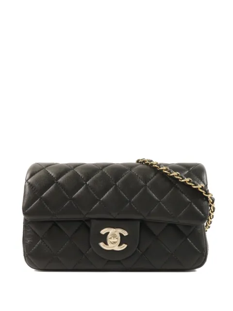 CHANEL Pre-Owned 20 Classic CC turn-lock quilted leather shoulder bag
