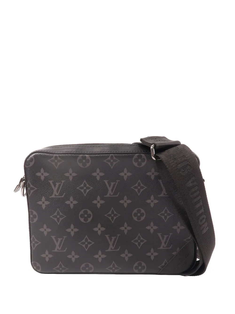 Louis Vuitton Pre-Owned Trio Messenger Monogram Eclipse shoulder bag - Grey