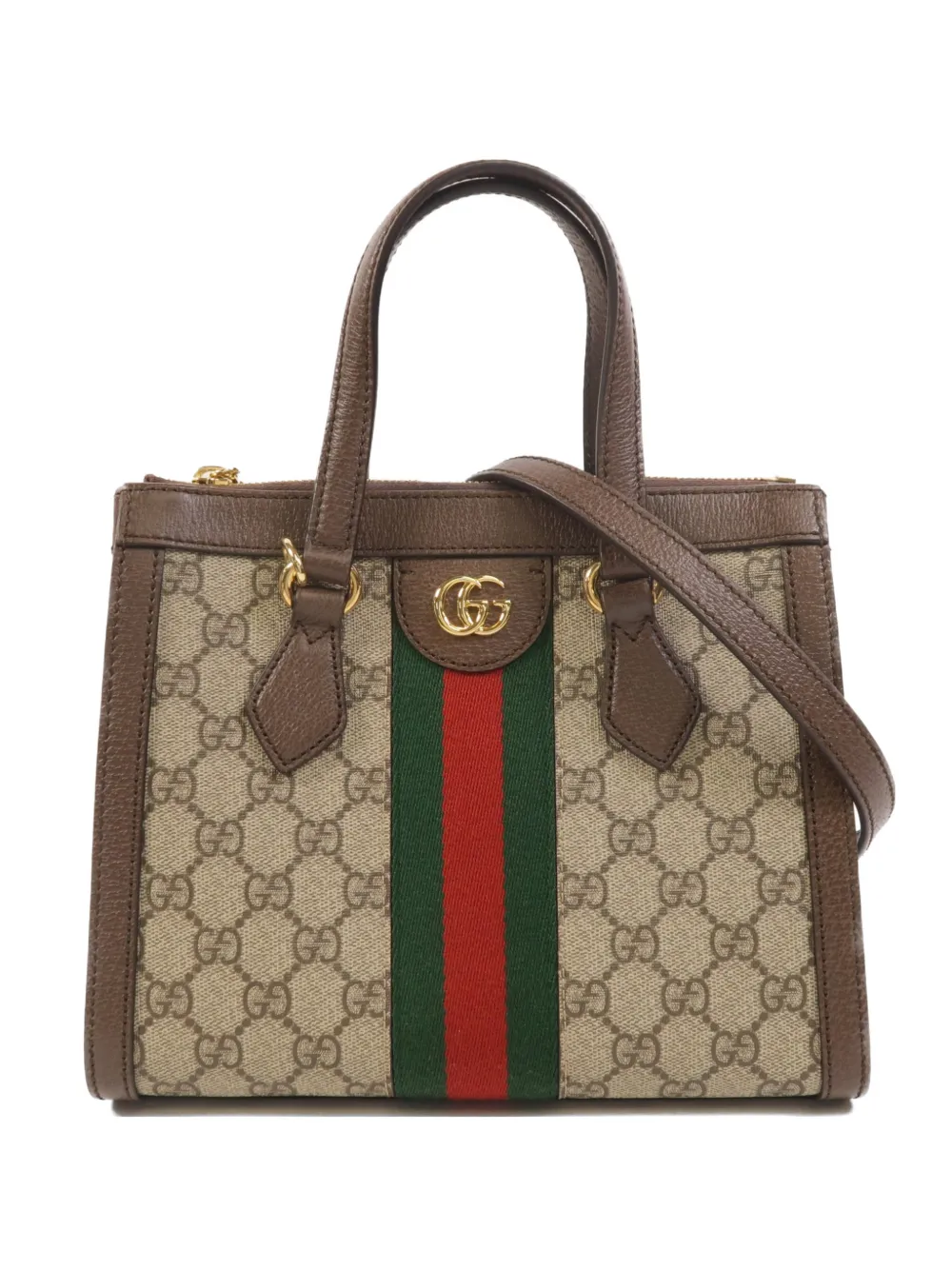 Gucci Pre-Owned Ophidia Web-stripe tote bag - Toni neutri