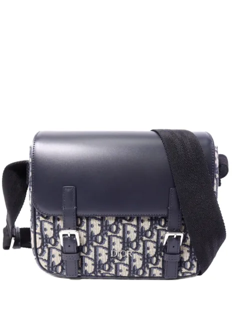Christian Dior Pre-Owned Oblique logo-plaque messenger bag