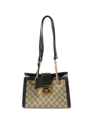 Gucci Pre-Owned GGキャンバス ウィズ レザー ミニ バケットバッグ