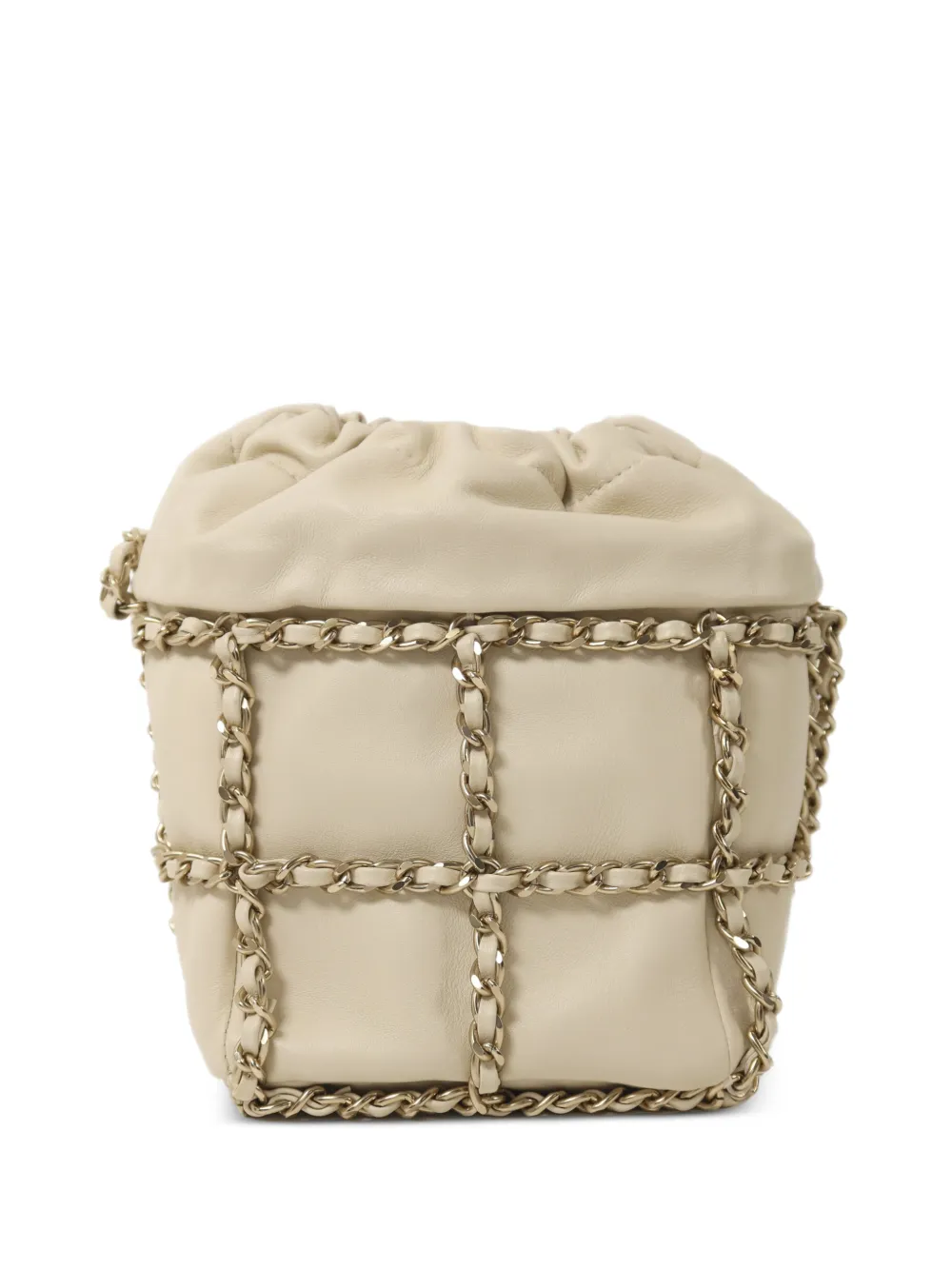 CHANEL Pre-Owned CC cage bucket bag - Toni neutri