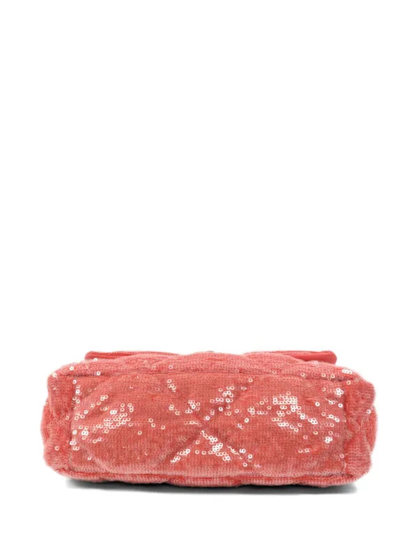 CHANEL Pre-Owned 19 Sequin Flap Tote Bag | Pink | FARFETCH