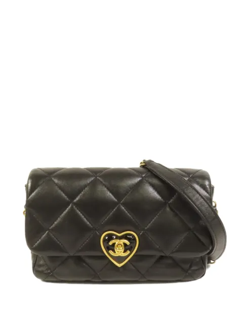 CHANEL Pre-Owned quilted CC heart shoulder bag