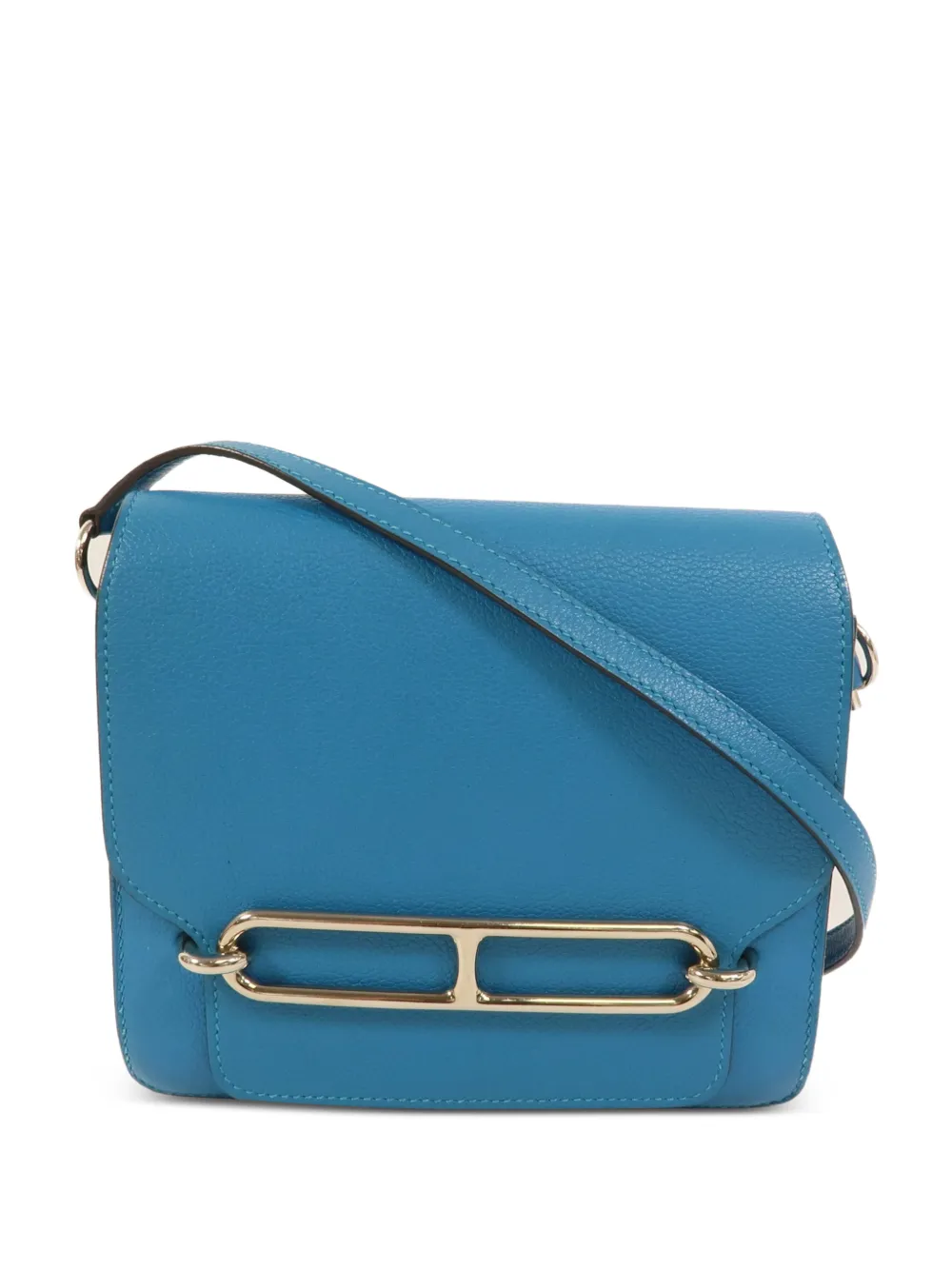 Hermès Pre-Owned mini Roulis leather shoulder bag - Blu