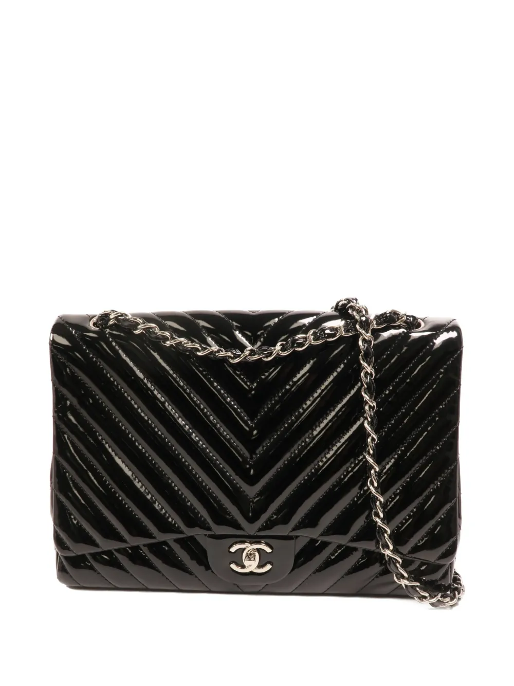 CHANEL Pre-Owned maxi Classic CC turn-lock shoulder bag - Nero