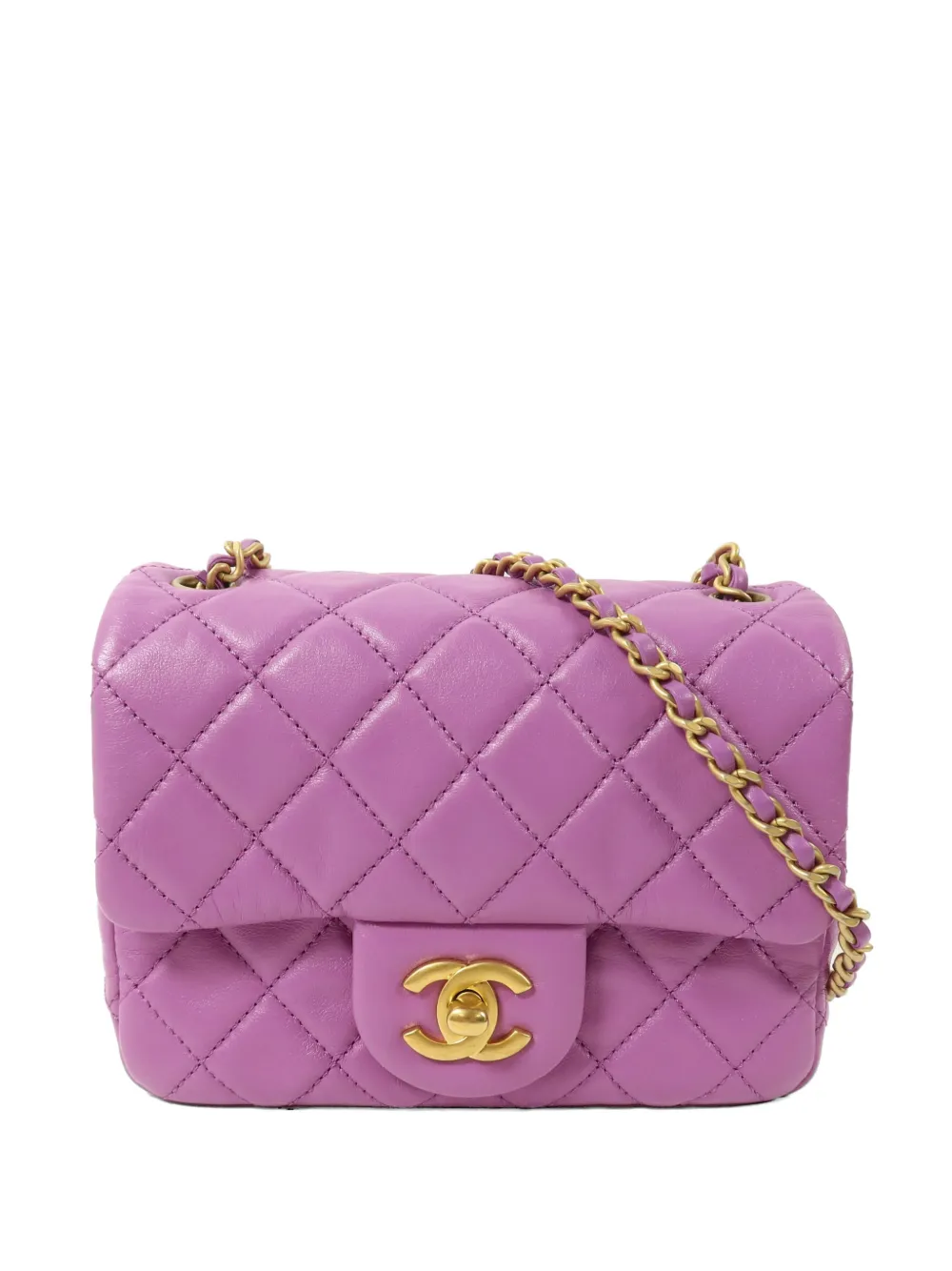 CHANEL Pre-Owned mini Classic 17 shoulder bag - Viola