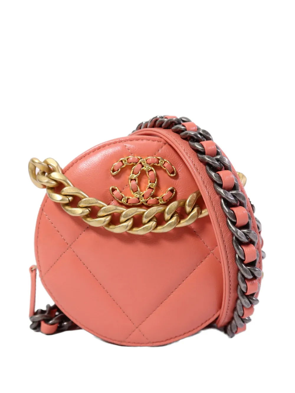 CHANEL Pre-Owned Chanel 19 quilted crossbody bag - Rosa