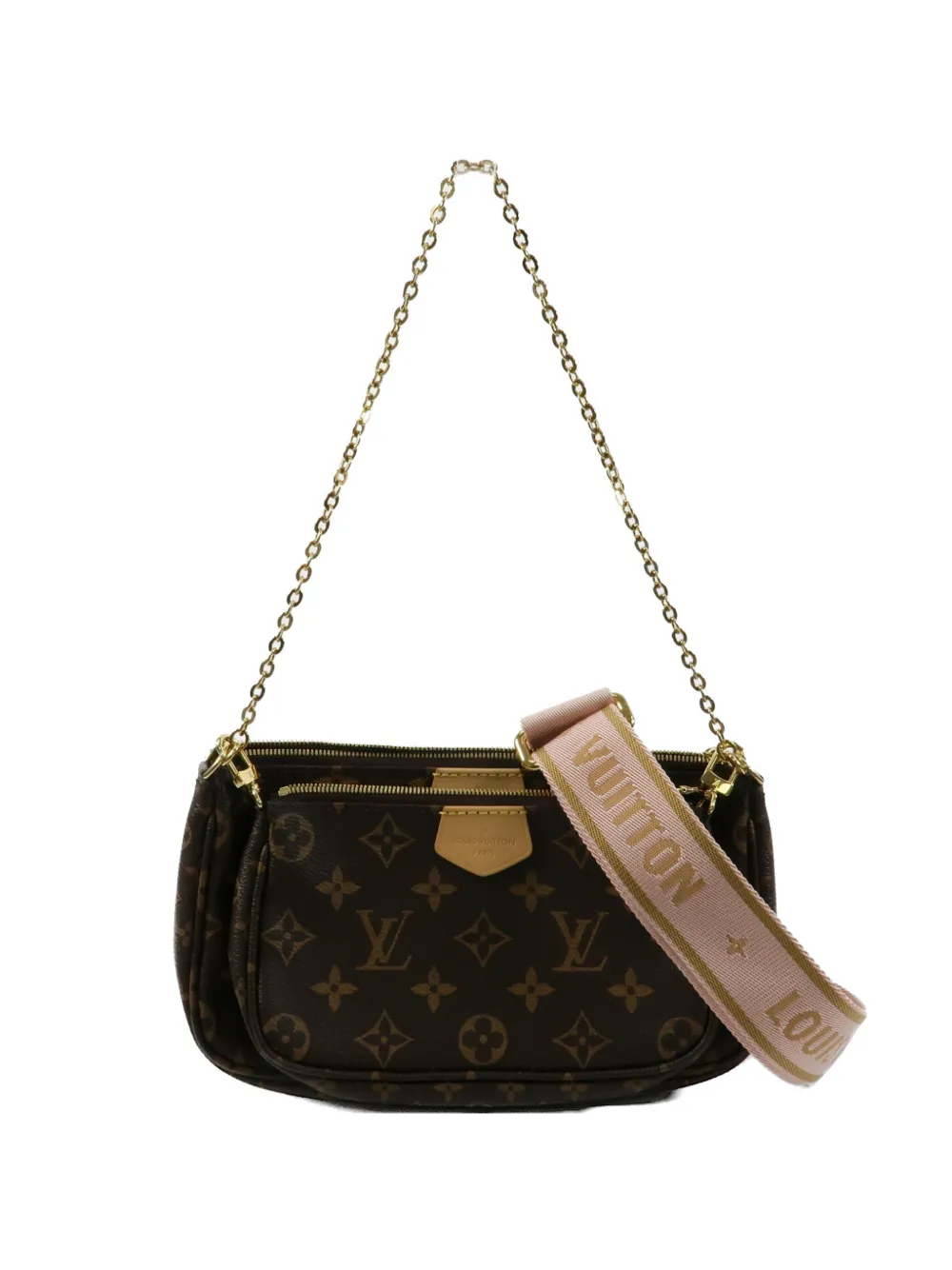 Louis Vuitton Pre-Owned Multi Pochette logo shoulder bag - Braun
