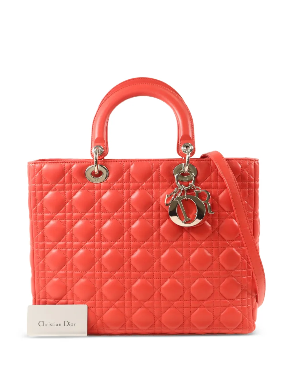 Christian Dior Pre-Owned Lady Dior tote bag - Red