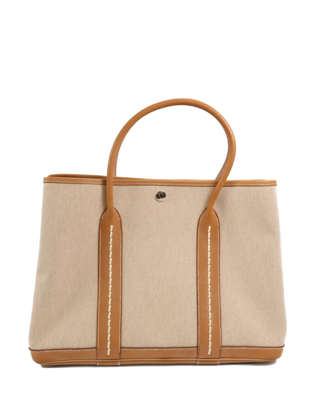 Hermès Pre-Owned Garden Party canvas tote bag - Toni neutri