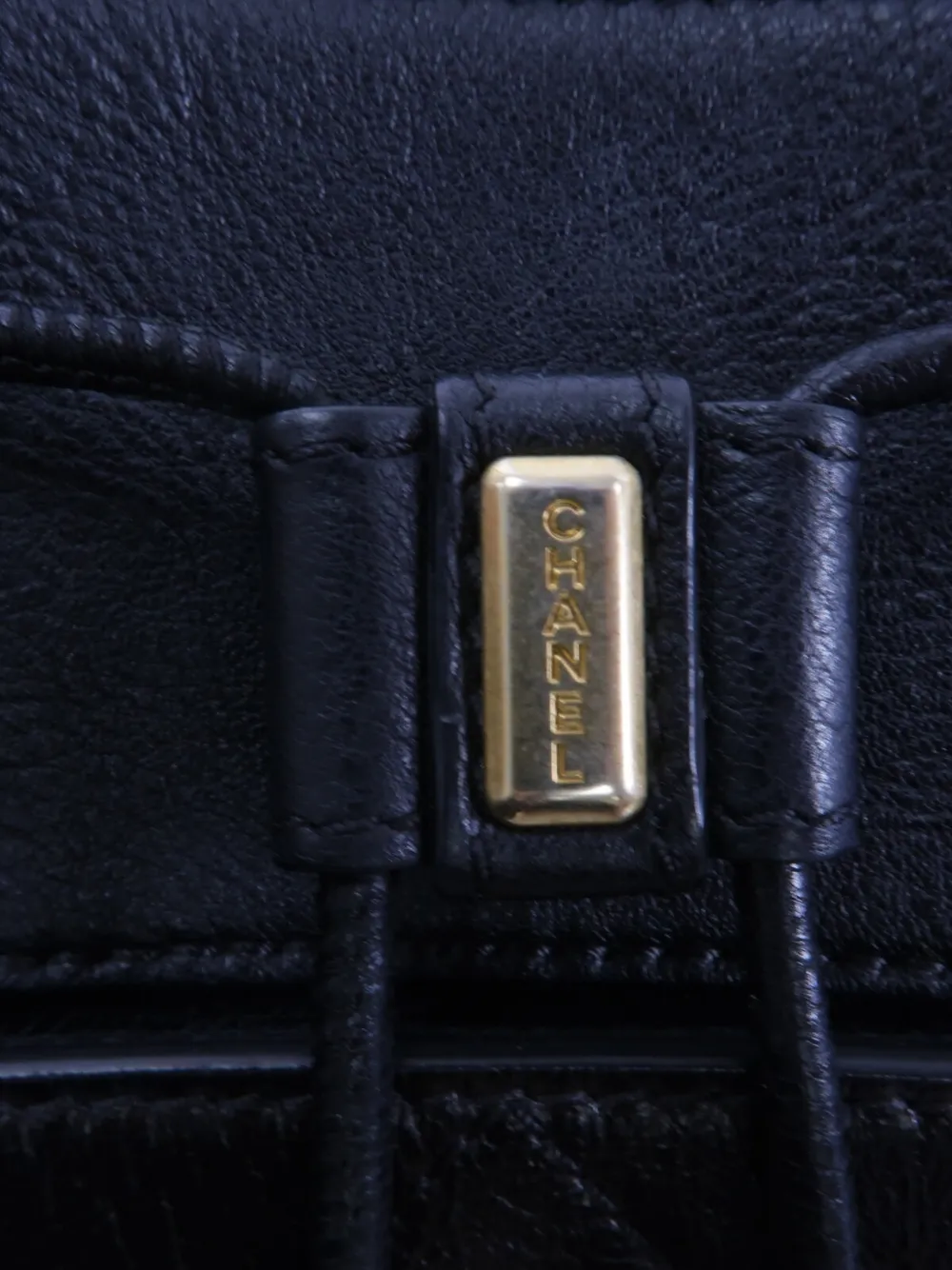 Pre-owned Chanel Cc Turn-lock Backpack In Black