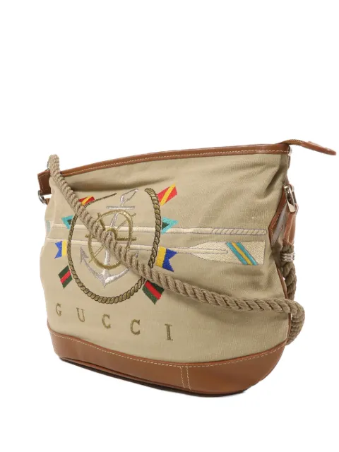 Gucci Pre-Owned embroidered GG shoulder bag