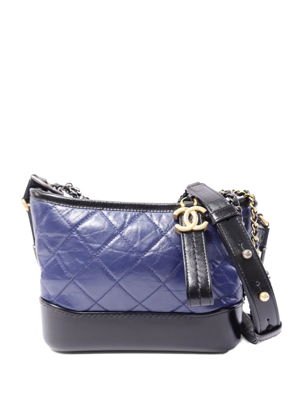 CHANEL Pre-Owned Gabrielle quilted shoulder bag - Blu