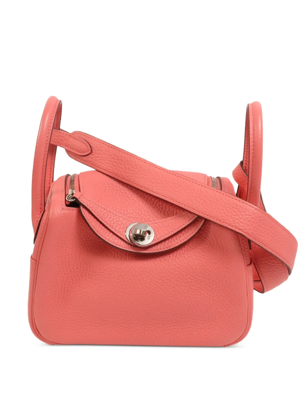 Hermès Pre-Owned mini Lindy two-way calfskin handbag - Rosa