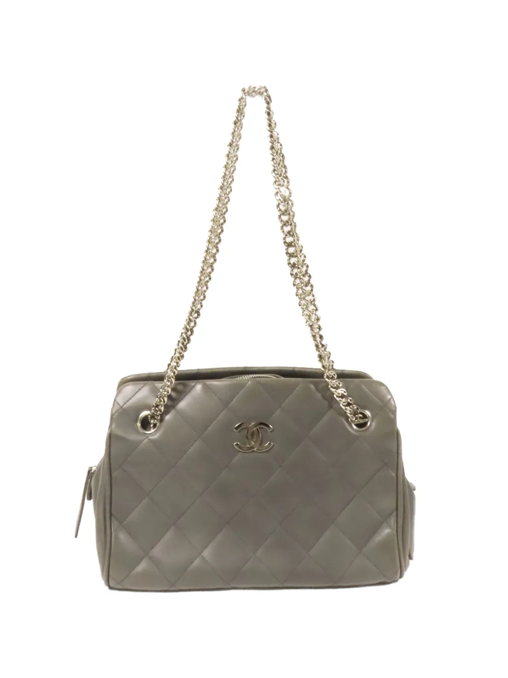 CHANEL Pre-Owned CC chain shoulder bag - Grigio