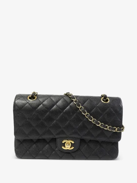 CHANEL Pre-Owned شنطة كتف مبطنة بقفل باللف وشعار CC