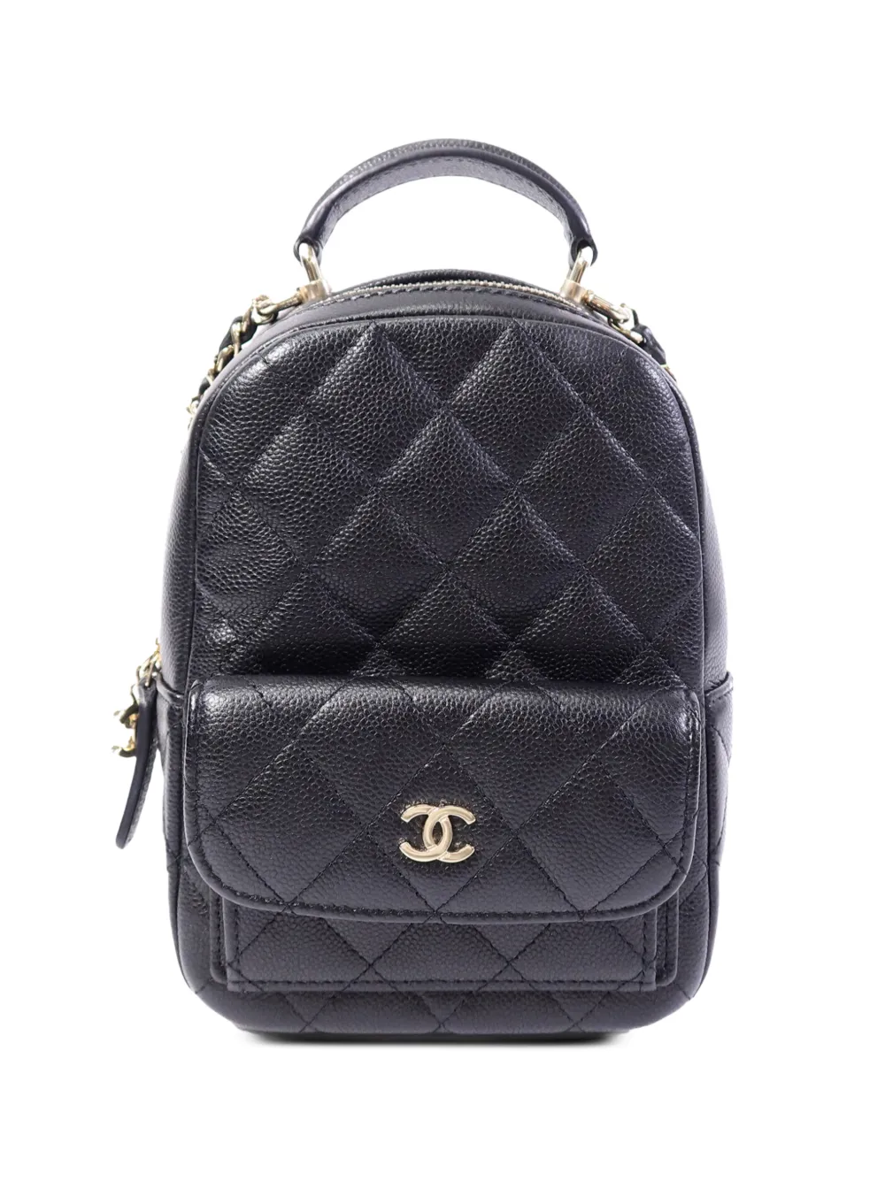 CHANEL Pre-Owned mini quilted CC backpack - Nero