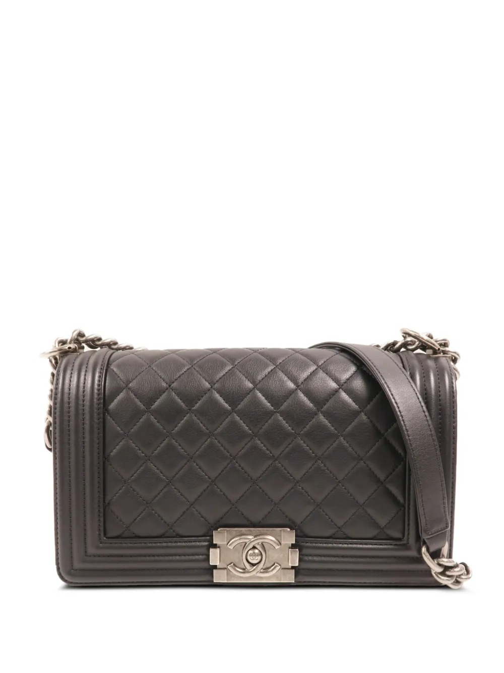 CHANEL Pre-Owned Boy quilted shoulder bag - Black