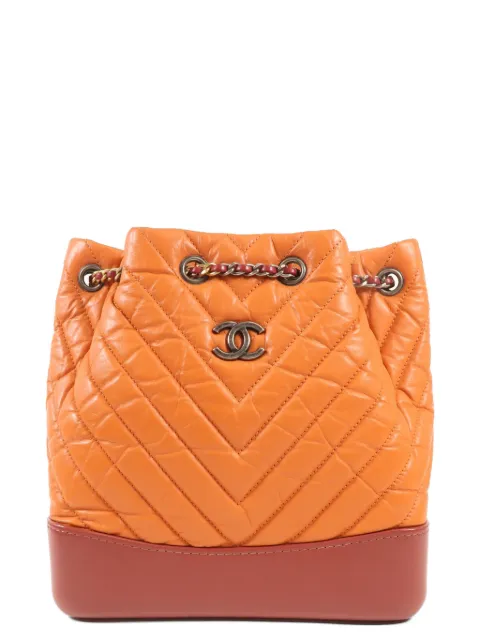CHANEL Pre-Owned Gabrielle chevron-quilted backpack