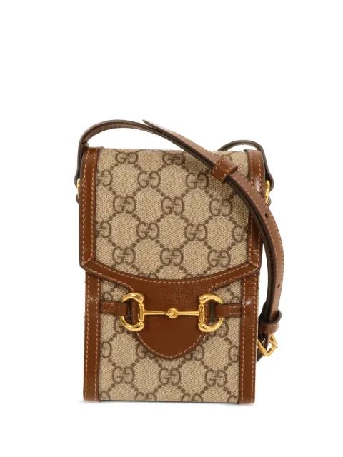 Gucci Pre-Owned Horsebit 1955 GG shoulder bag