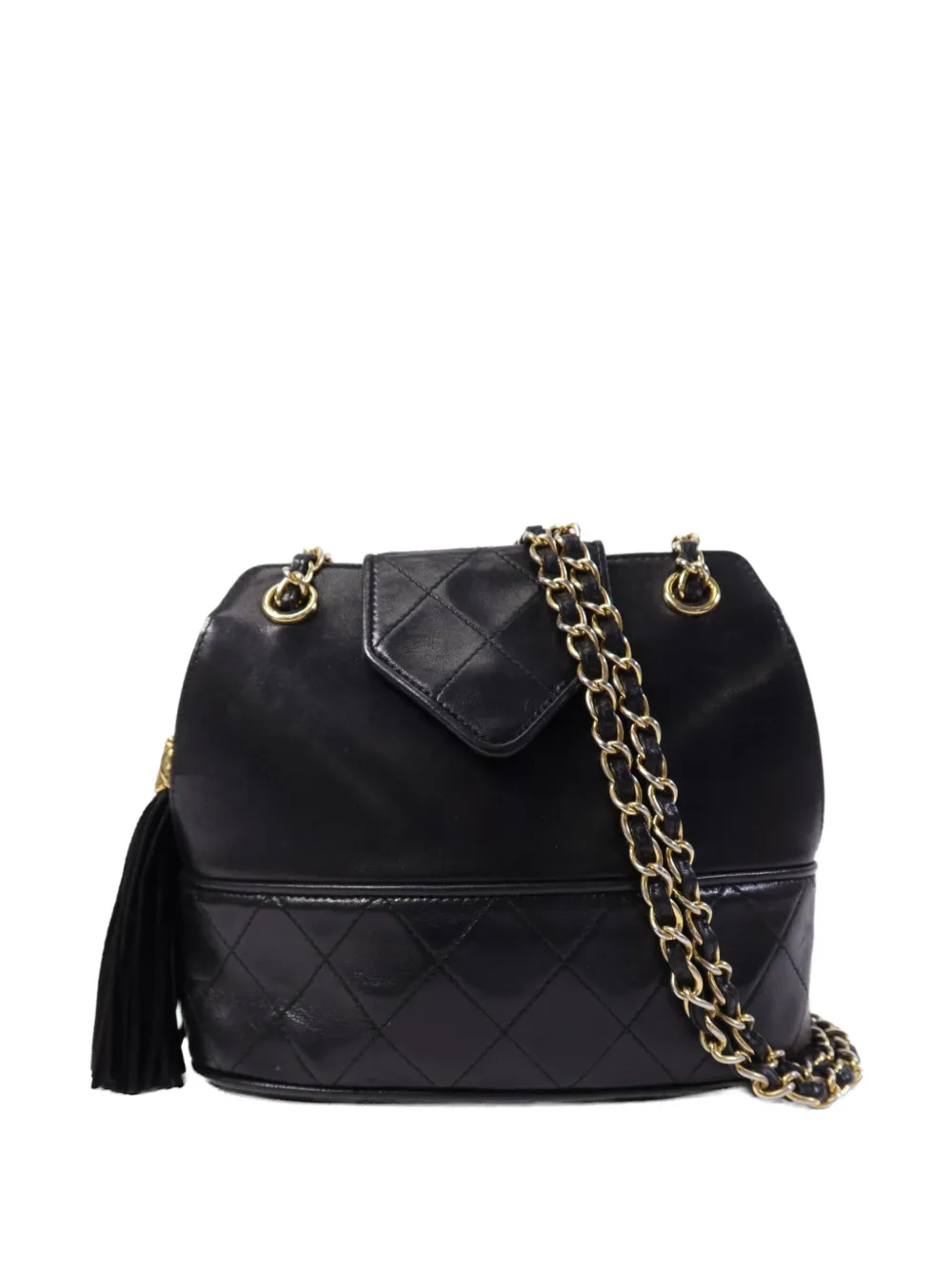 CHANEL Pre-Owned 1990 CC tassel shoulder bag - Nero