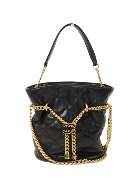CHANEL Pre-Owned CC chain-link bucket bag
