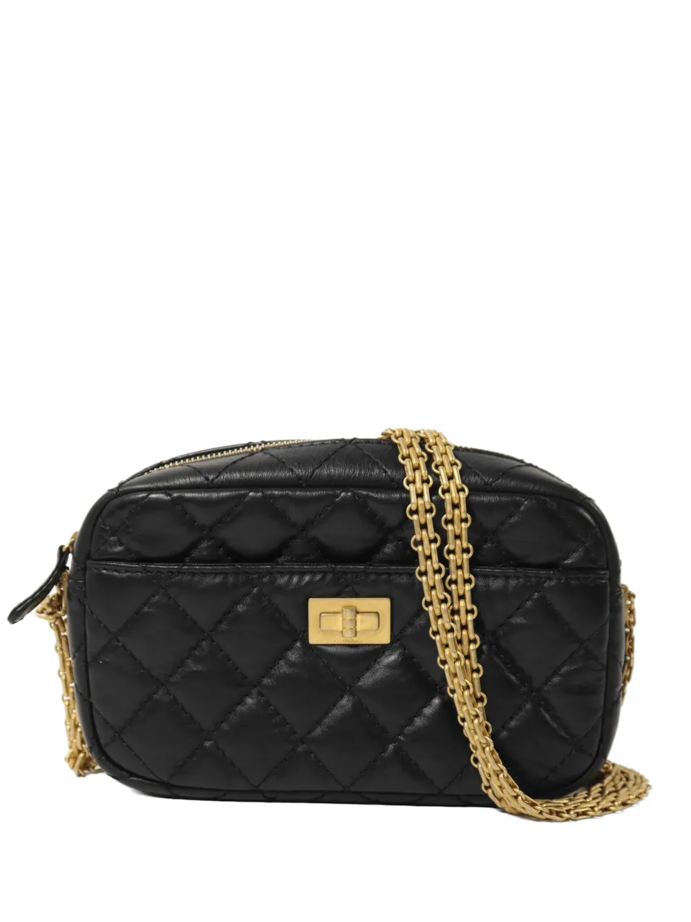 CHANEL Pre-Owned Reissue 2.55 quilted crossbody bag - Black