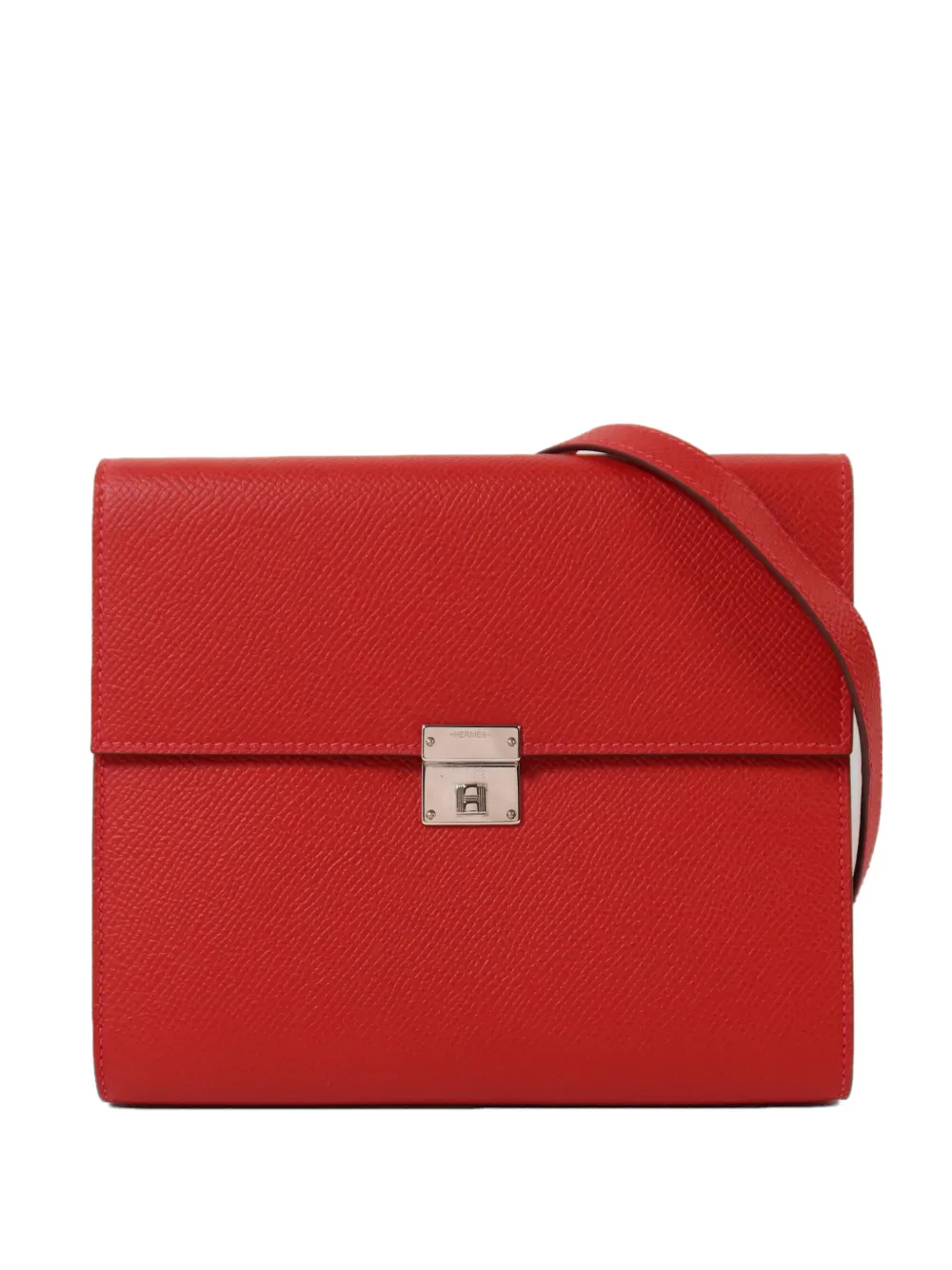 Hermès Pre-Owned Clic 16 leather shoulder bag - Rosso