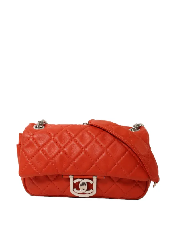 CHANEL Pre-Owned キルティング ショルダーバッグ | オレンジ