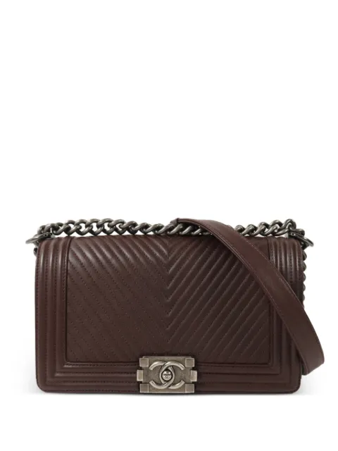 CHANEL Pre-Owned Boy chevron-quilted shoulder bag