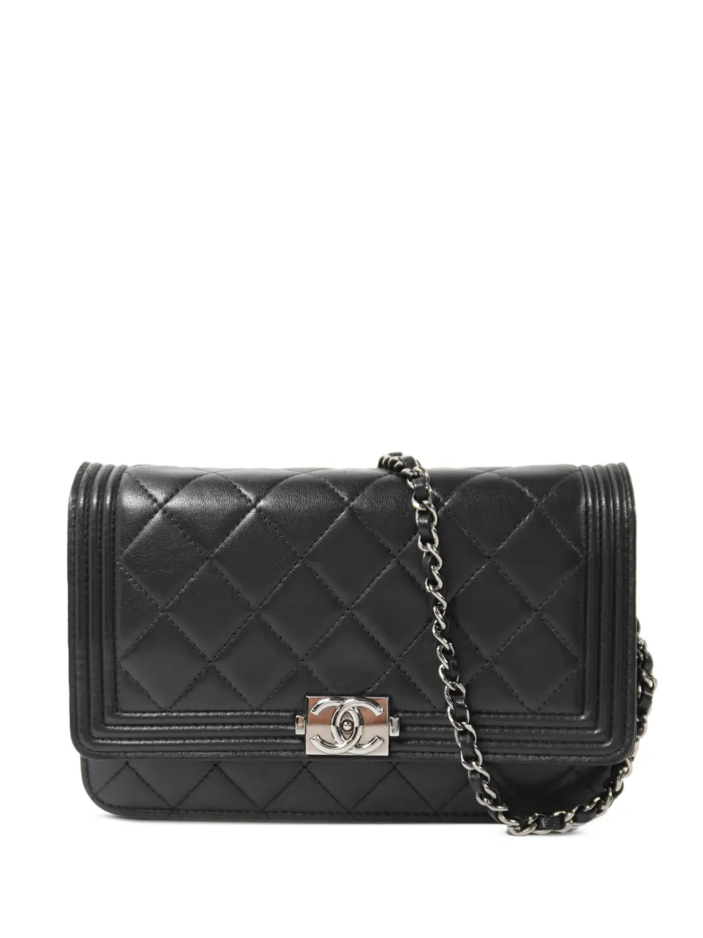 CHANEL Pre-Owned Boy CC turn-lock shoulder bag - Black