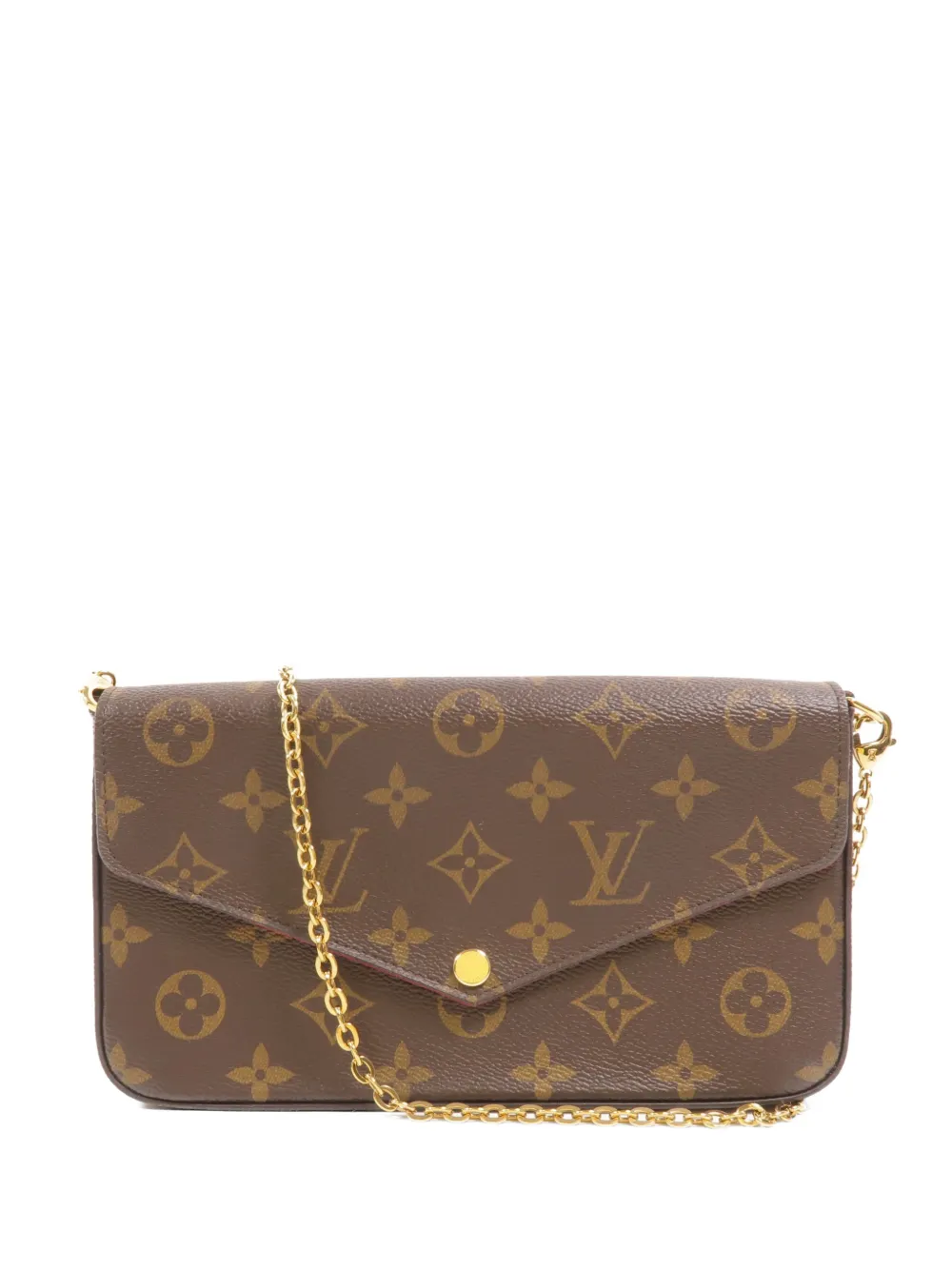 Louis Vuitton Pre-Owned Louis Vuitton Monogram Pochette Felicie shoulder bag - Braun