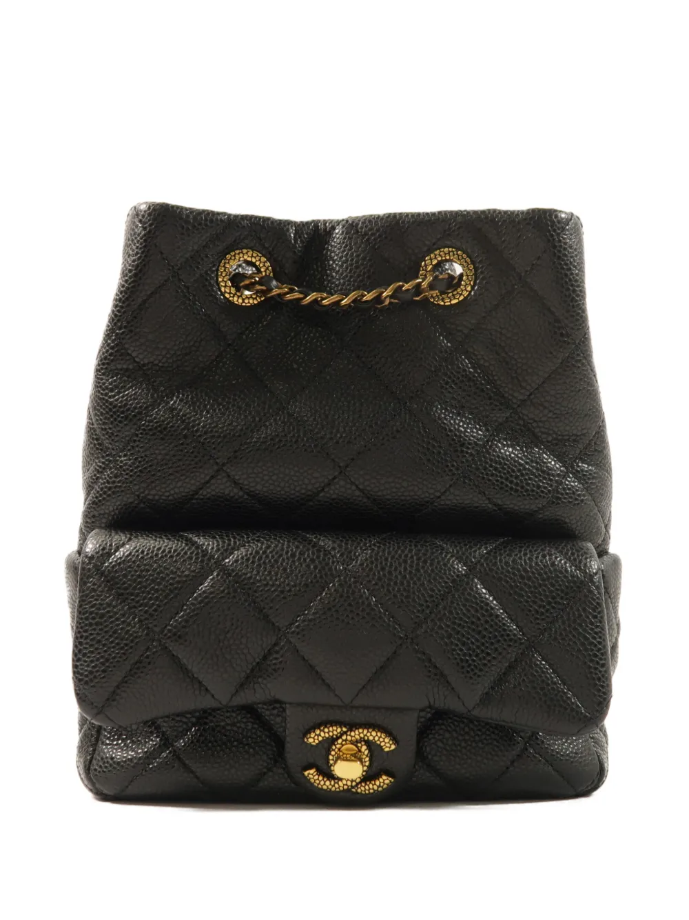 CHANEL Pre-Owned CC turn-lock leather backpack - Nero