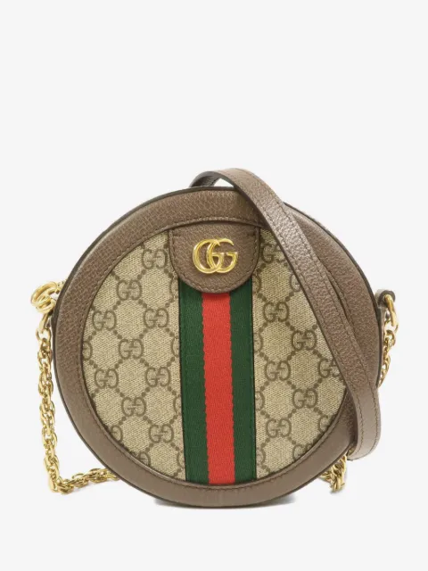 Gucci Pre-Owned 오피디아 GG 로고 미니 백