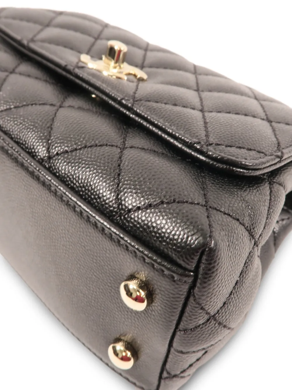 CHANEL Pre-Owned Coco Handle shopper met CC-draaislot Zwart