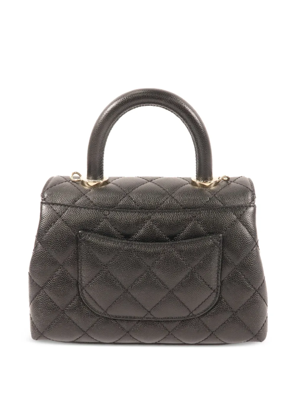 CHANEL Pre-Owned Coco Handle shopper met CC-draaislot Zwart