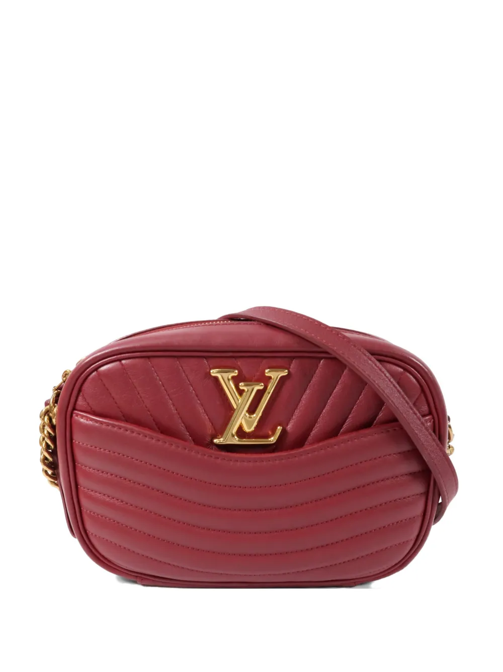 Louis Vuitton Pre-Owned GHW New Wave chain-strap shoulder bag - Red