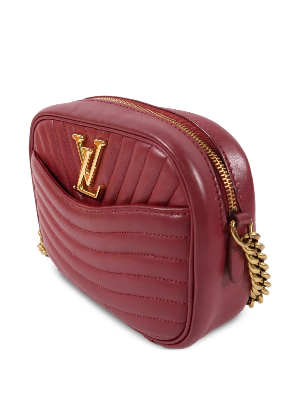 Louis Vuitton Pre-Owned GHW New Wave schoudertas met kettinghengsel Rood