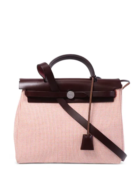Hermès Pre-Owned 31 Herbag check-pattern shoulder bag