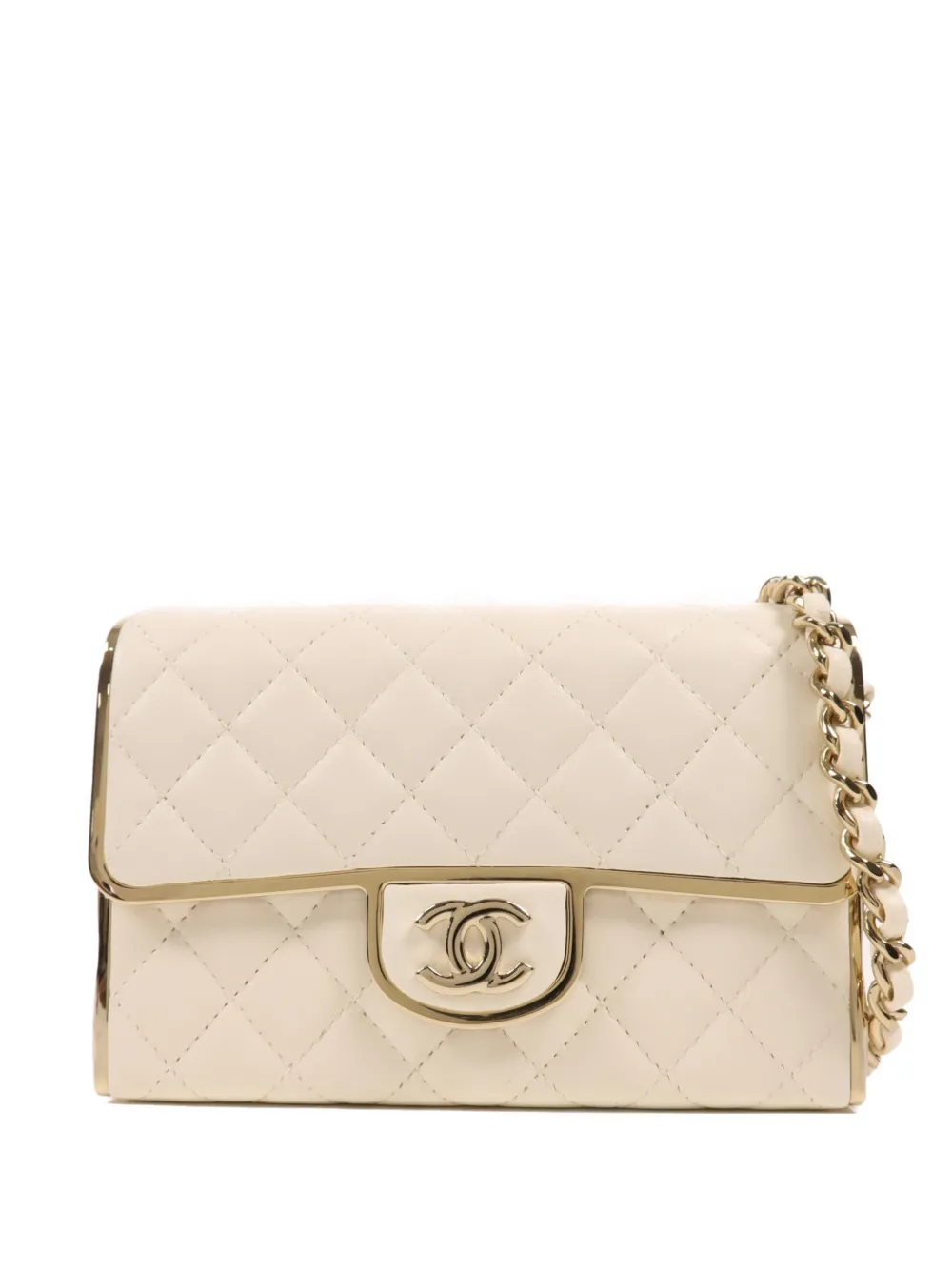 CHANEL Pre-Owned Quilted CC crossbody bag - Toni neutri