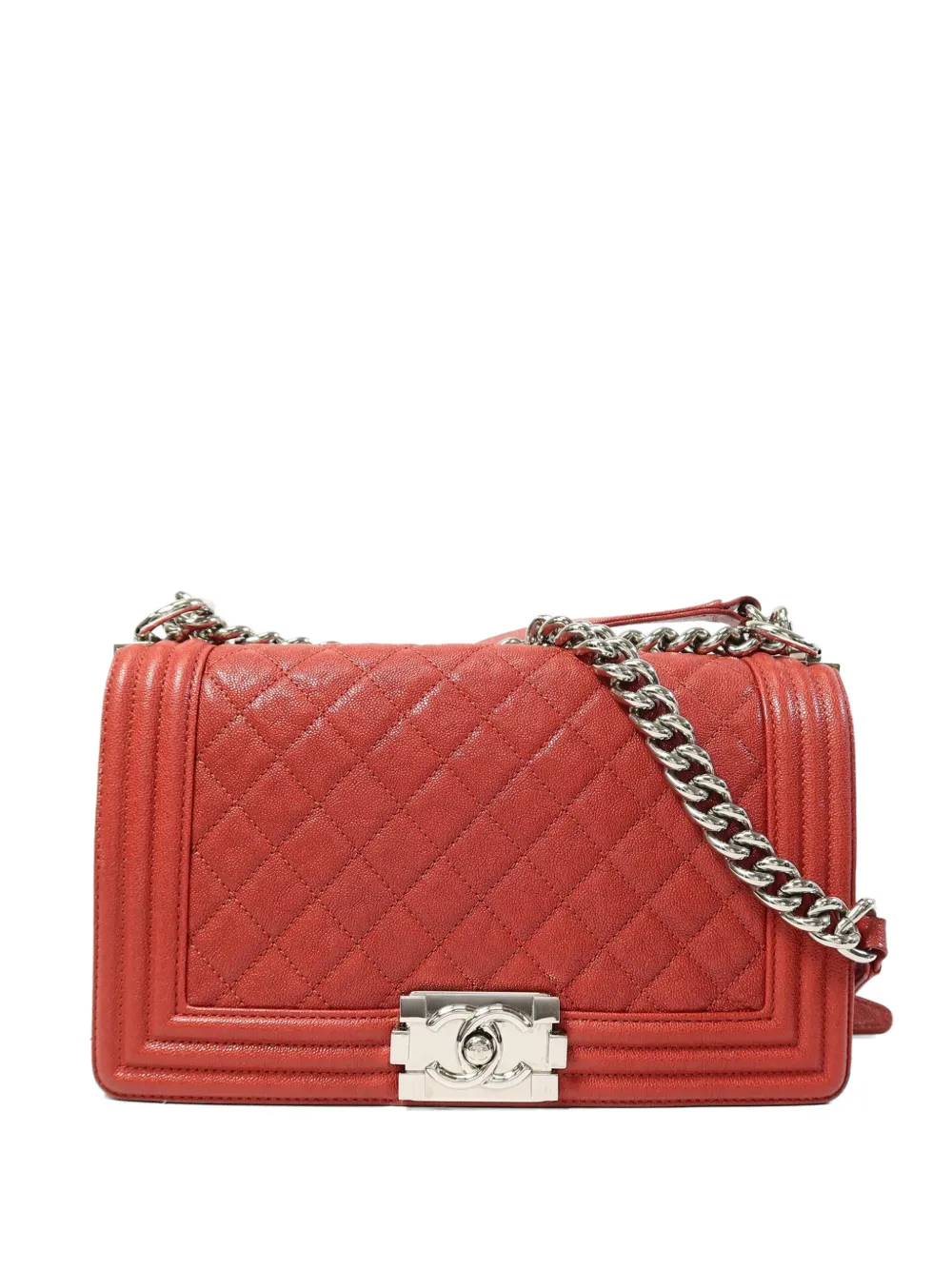 CHANEL Pre-Owned Boy quilted shoulder bag - Rosso