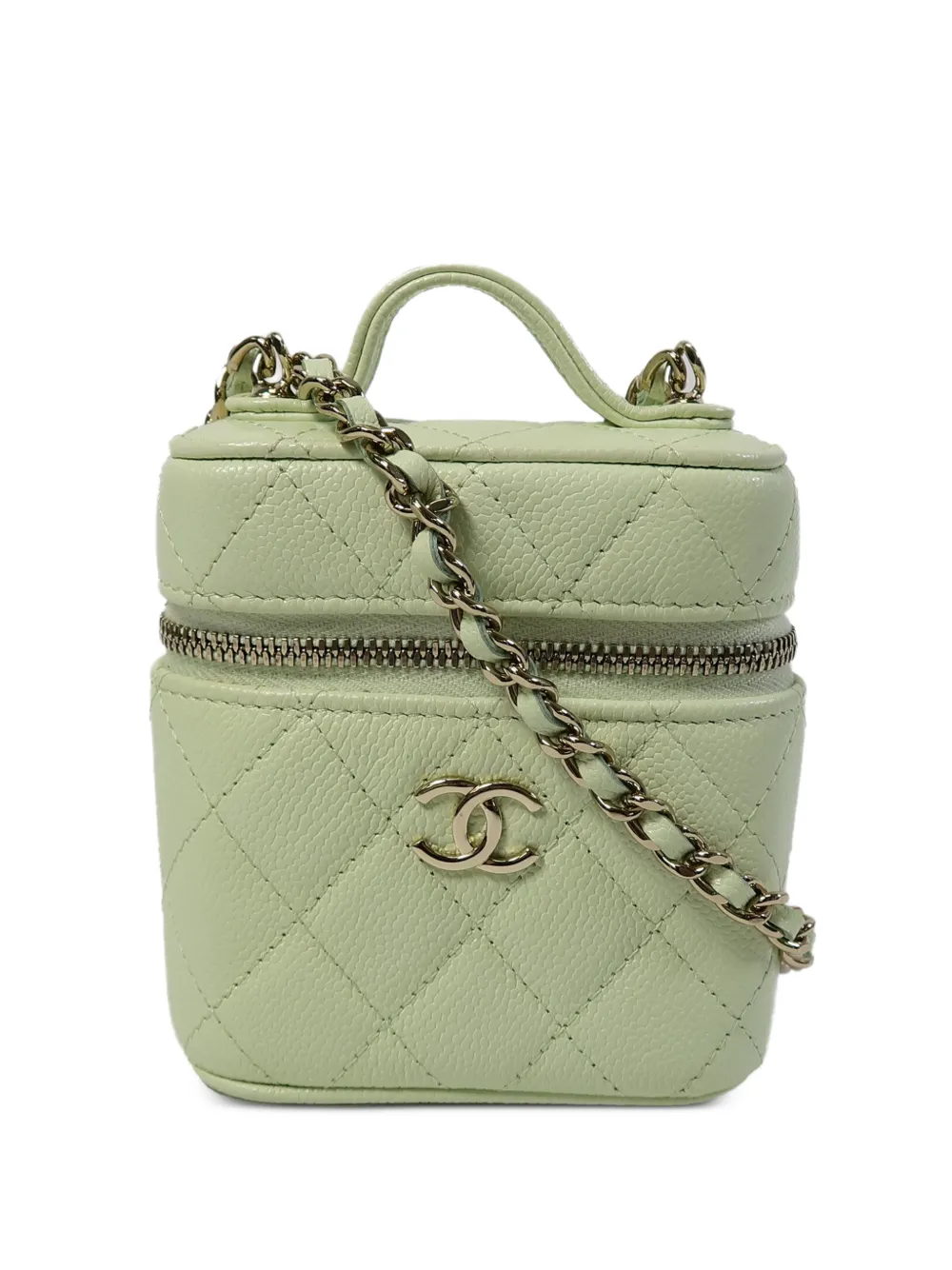CHANEL Pre-Owned Borsa a spalla CC Vanity Case - Verde